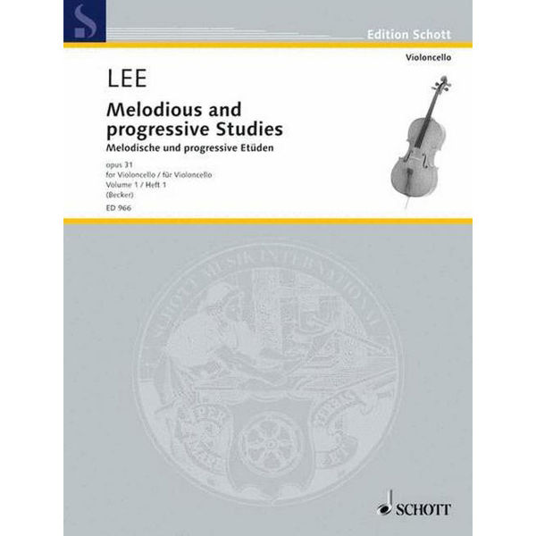 Lee - Melodious and progressive studies opus 31 Vol 1 - Cello