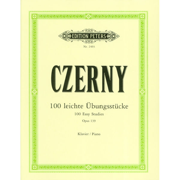 100 Easy Exercises (op. 139), Czerny - Piano