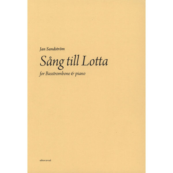 Sång till Lotta/Song to Lotta Db Major, Jan Sandström, Trombone & Piano