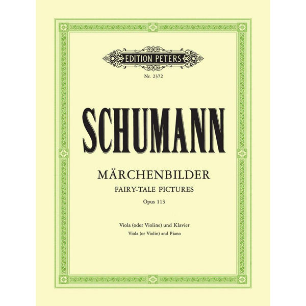 Fairy Tales op 113 Märchenbilder , Robert Schumann - Viola (or Violin) and Piano
