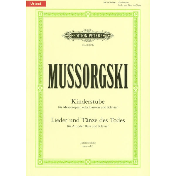 Mussorgski Ausgewahlte lieder 1 Sang/Klaver