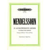 Mendelssohn - 20 Selected Songs - High Voice and Piano