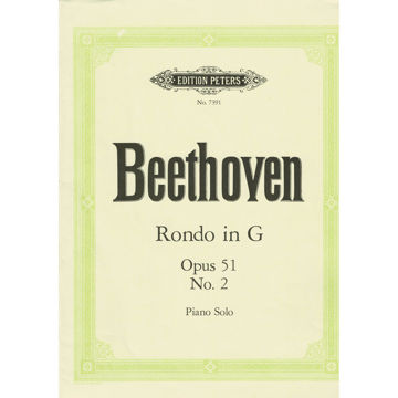Rondo in G, Op. 51 No. 2, Ludwig van Beethoven. Piano Solo