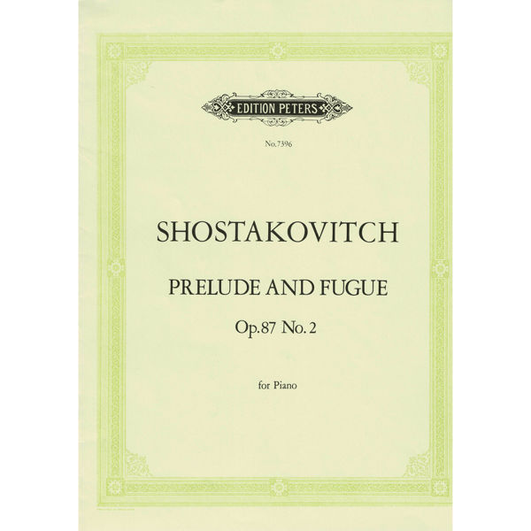 Prelude & Fugue Op.87 No. 2 in A minor, Dmitry Shostakovich - Piano Solo