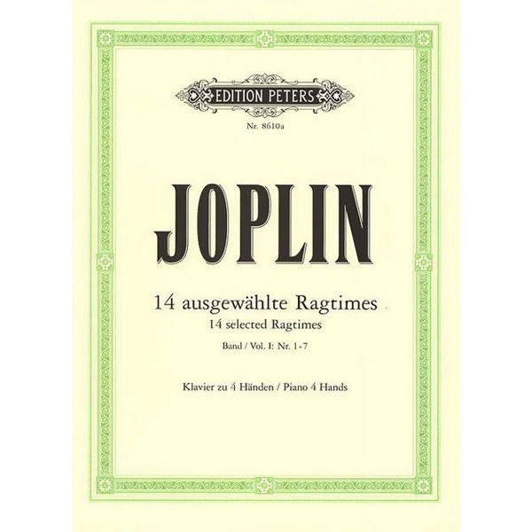 14 Selected Ragtimes Vol 1 1-7, Scott Joplin - Piano 4 hands