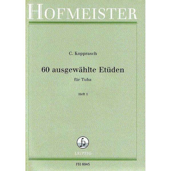 Kopprasch 60 ausgewählte Etüden für Tuba vol 1