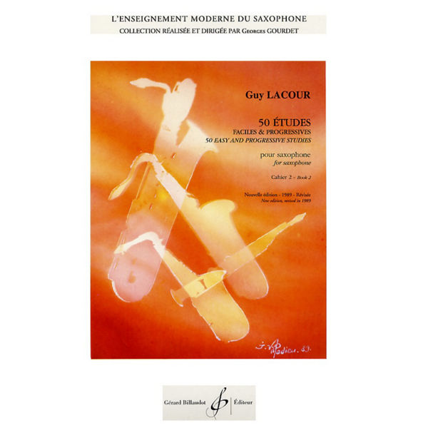 Lacour - 50 etudes faciles et progressives 2 pour Saxophone