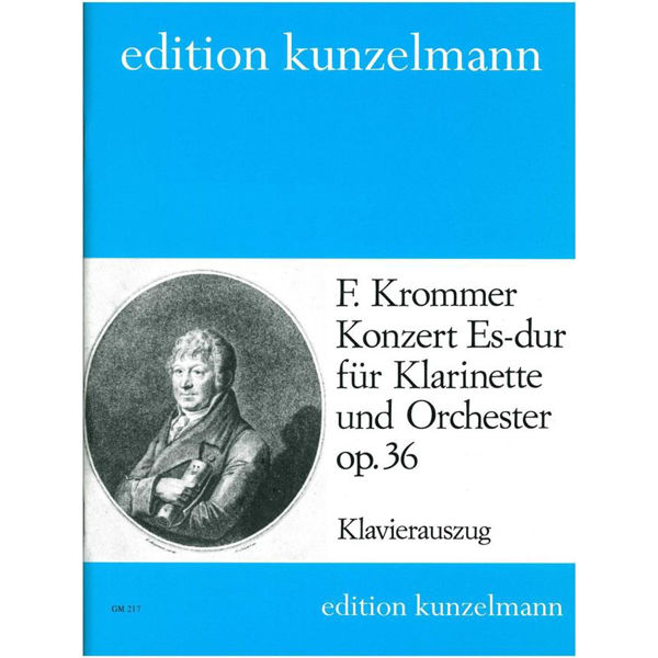 Concerto Eb Major op 36 for Clarinet and Orchestra, Franz V. Krommer. Clarinet and Piano
