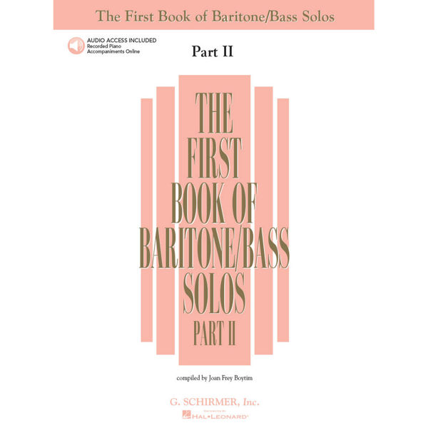 The First Book Of Baritone/Bass Solos Part II