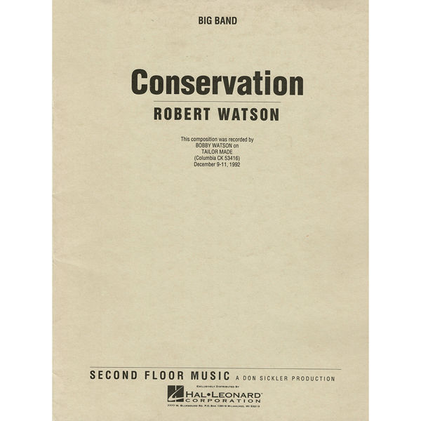 Conservation, Robert Watson. Big Band