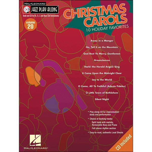 Christmas Carols - Jazz Play-Along (Bb, Eb, C) Vol 20 Book and CD