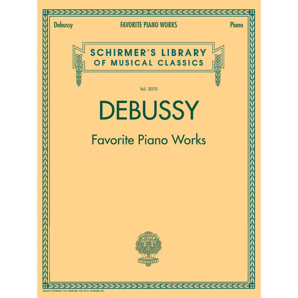 Favourite Piano Works, Claude Debussy