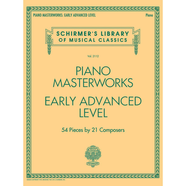 Piano Masterworks Early Advanced Level