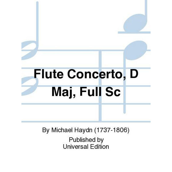 Flute Concerto D-major, Flute and Piano.  Johann Michael Haydn