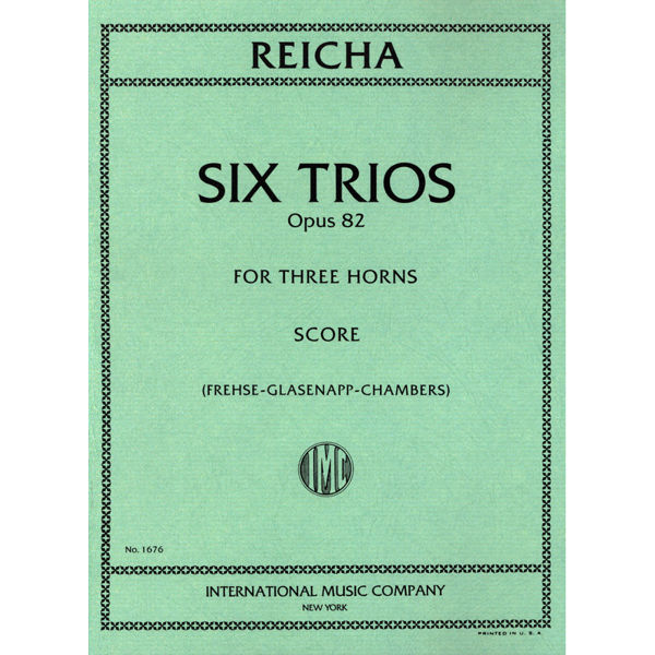 6 Trios for Horn, Op 82. Anton Reicha