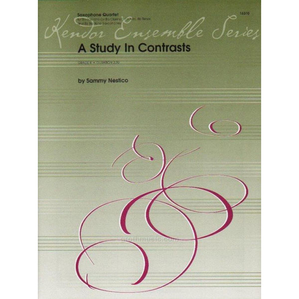 Study In Contrasts, A. Sammy Nestico, Saxophone Quartet