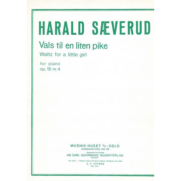 Småfugl-Vals, Op. 18 Nr 2, Harald Sæverud - Piano