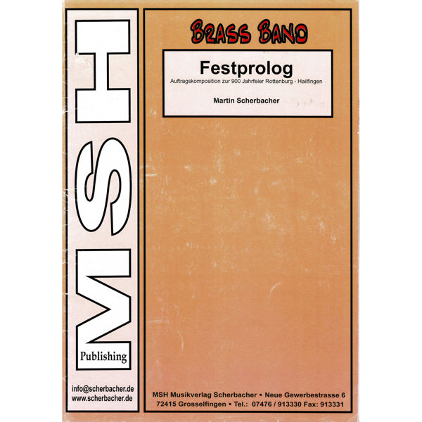 Festprolog, Martin Scherbacher. Brass Band