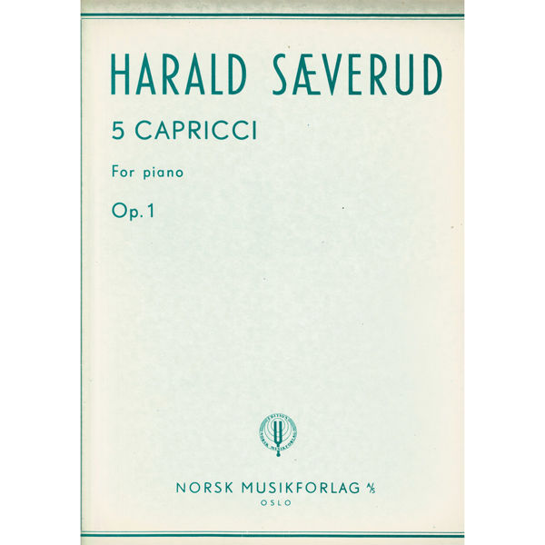 5 Capricci Op. 1, Harald Sæverud. Piano