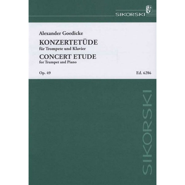 Concert Etude for Trumpet and Klavier, Op 49 Alexander Goedicke