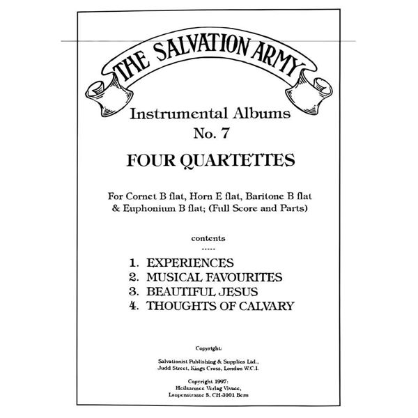 Salvation Army Instrumental Album No.7 - Four Quartettes