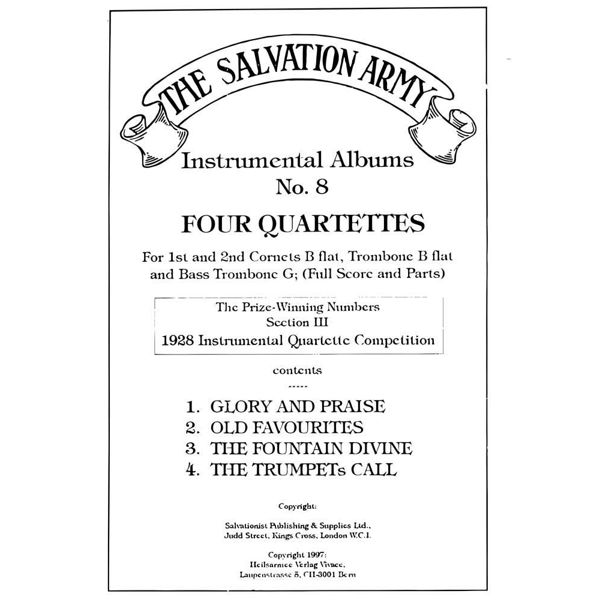 Salvation Army Instrumental Album No.8 - Four Quartettes