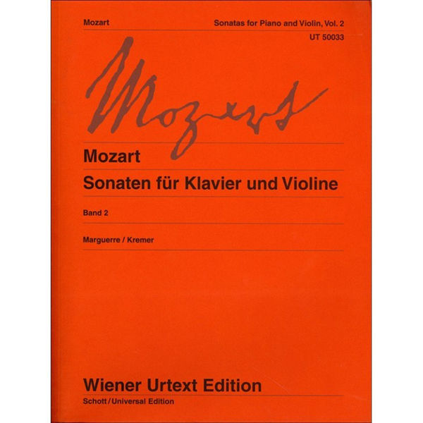 Mozart Sonaten Klavier und Violine Band 2 Kv374d/374e/317d/373a/374f