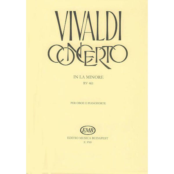 Vivaldi: Concerto in la minore per oboe e pianoforte RV461