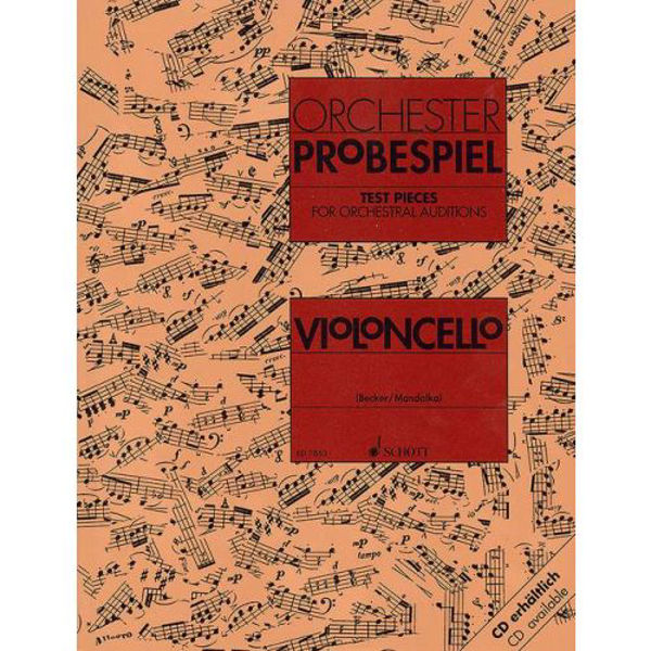 Orchester Probespiel Violoncello / Testpieces Cello