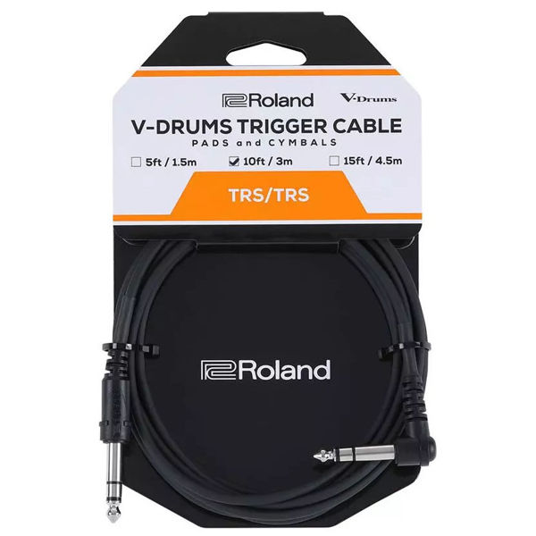 Triggerkabel Roland PCS-10-TRA, Trigger Cable 3m, Straight/Angled