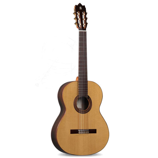Gitar Klassisk Alhambra Iberia Ziricote Natur, inkludert Alhambra Soft Gig Bag 10 mm