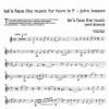 Lets Face the Music, Eb Horn/Piano, arr. John Iveson