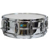 Skarptromme Ludwig Chromed Aluminum Supraphonic LM400B, 14x5, Smooth Shell, Imperial Lugs, Blue/Olive, B-Stock