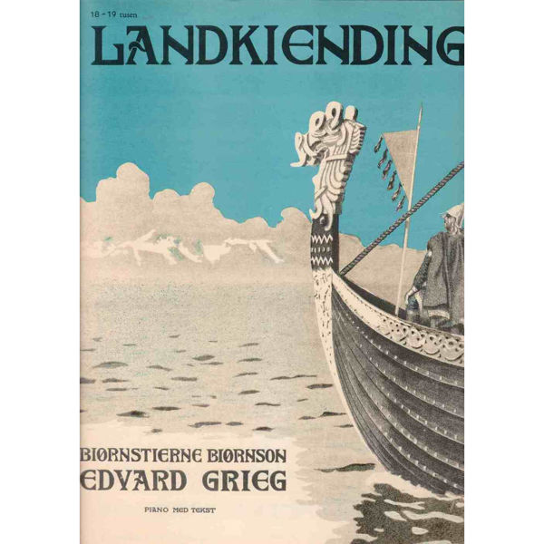 Landkiending, Edvard Grieg. Piano m/tekst