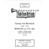 Sonate No .9 C-Dur, Georg von Bertouch arr. Bjarne Volle. Trompet, 2 Fioliner og BC. Partitur 
