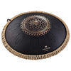 Steel Tongue Drum Meinl Sonic Energy OSTD1BKE, Octave Steel Tongue Drum, Black, Engraved Floral Design