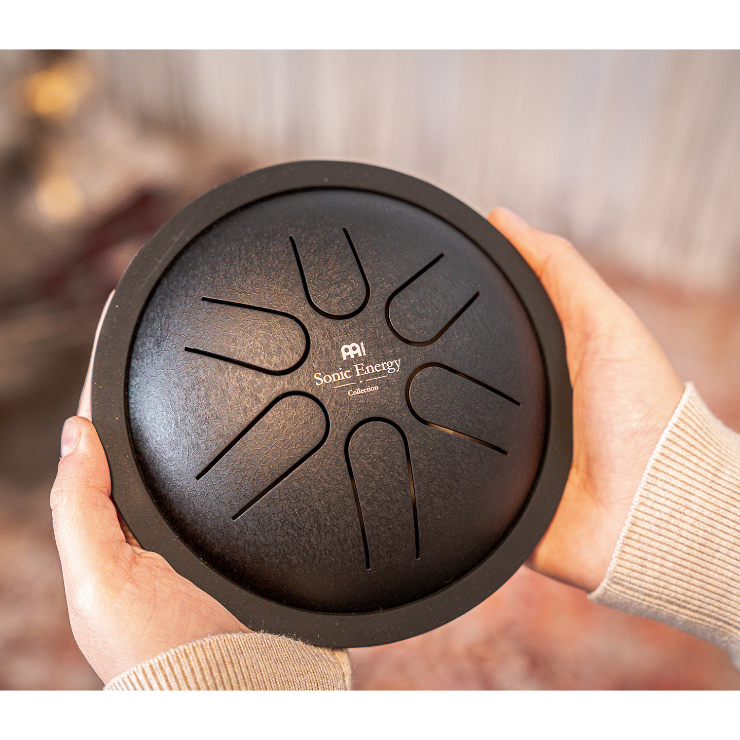 Steel Tongue Drum Meinl Sonic Energy Mini MSTD1BK, C Major, Black, 6