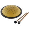 Steel Tongue Drum Meinl Sonic Energy MSTD3G, Mini Steel Tongue Drum, B Major, Gold