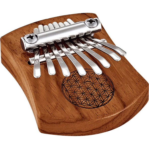 Kalimba Meinl Sonic Energy KL802FOL, Mini Kalimba C Major 8-Note, Flower Of Life Symbol