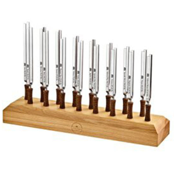 Stemmegaffel Meinl Sonic Energy TF-SET-16C, Tuning Fork Holder Set-Up, 16 Tuning Forks, Inkl. TFC-16