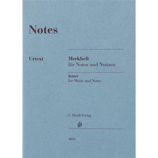 Notes - Notisbok med Notelinjer og Blanke ark