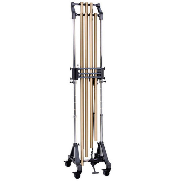 Rørklokker Adams Philharmonic BKIIPL05, Gen.II Chimes, 7 Tubes,  0,5 Octave, F4-B4, 39mm Satin Lacquered Brass Tubes , Hight Adjustable