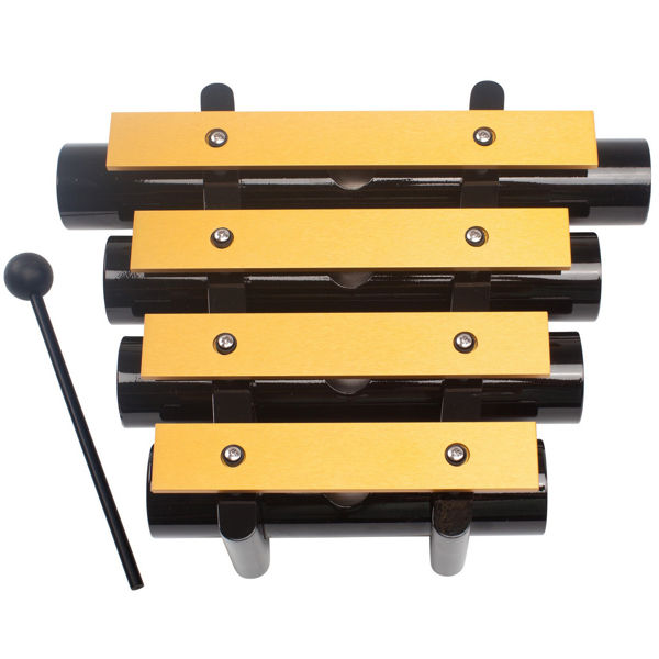 Klangstavsett Majestic Percussion R50, Dinner Chimes, Aluminium, Gold Finish Bars, Black Resonators