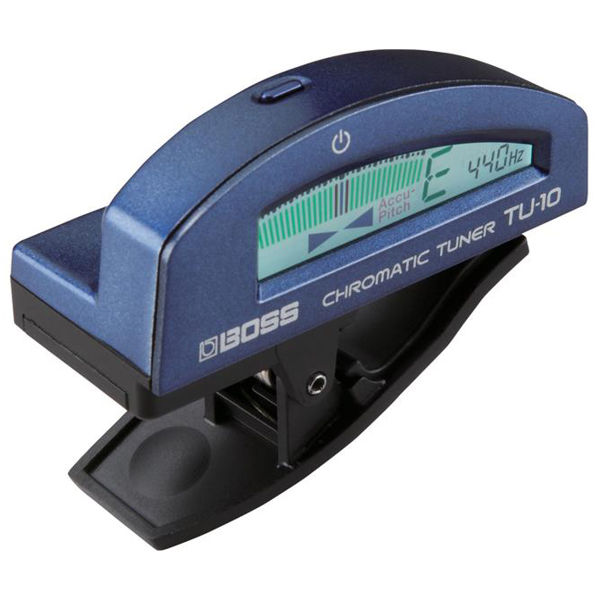 Stemmeapparat Roland Boss TU-10-BU, Clip-On Kromatisk Tuner, Blue