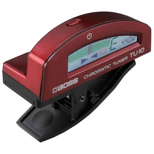 Stemmeapparat Roland Boss TU-10-RD, Clip-On Kromatisk Tuner, Red