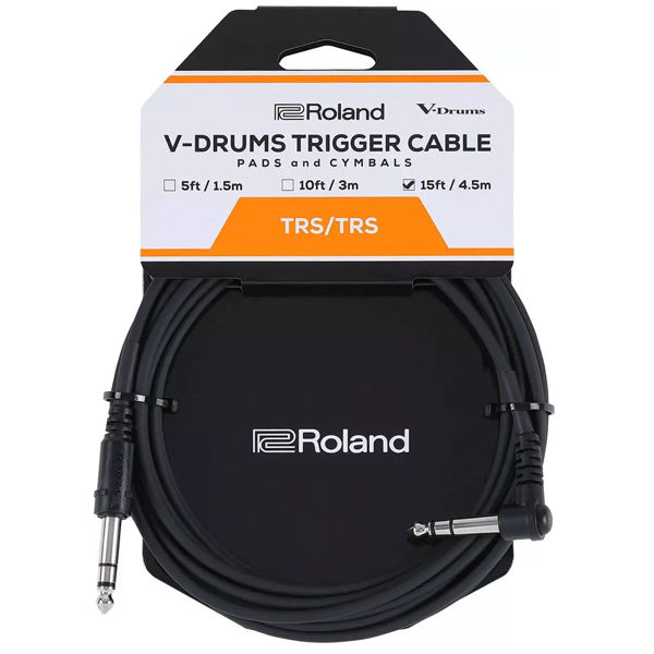 Triggerkabel Roland PCS-15-TRA, Trigger Cable 4,5m, Straight/Angled