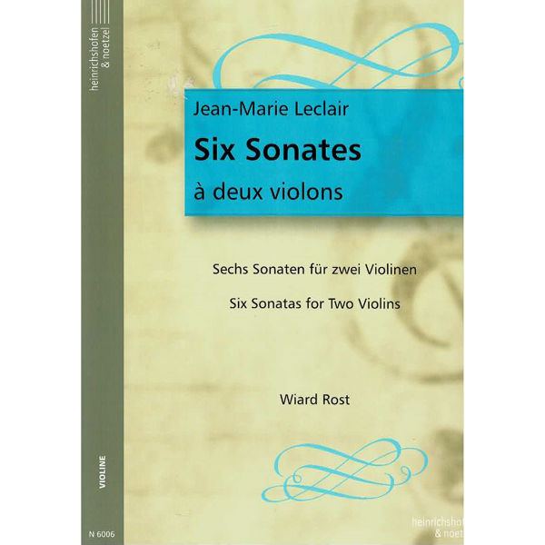 6 Sonaten op. 3 for two violins, Jean-Marie Leclair