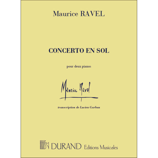Concerto En Sol, Maurice Ravel, Piano Four Hands