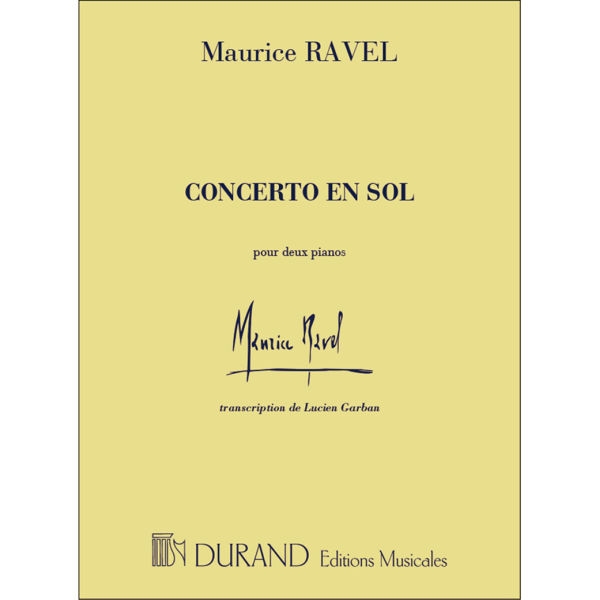 Piano Concerto G minor, (Piano Duet) Maurice Ravel. Piano