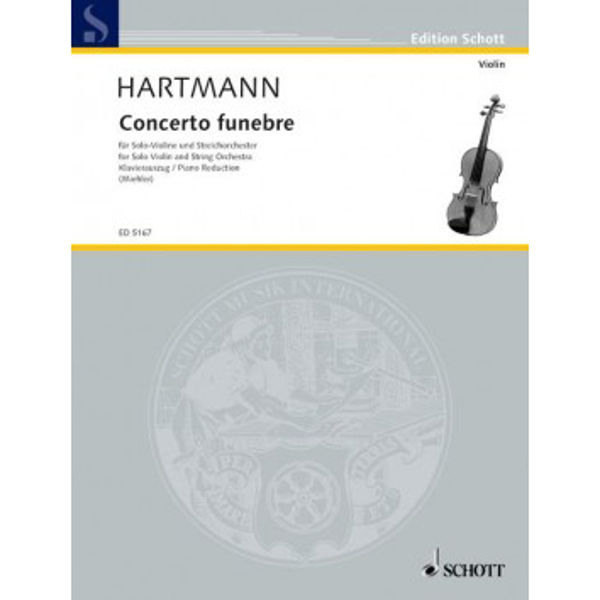 Concerto funebre. Violin/Piano. Hartmann, Karl Amadeus.
